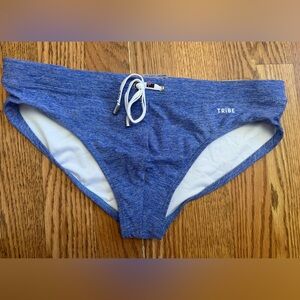 Tribe Heather Blue Swim Briefs